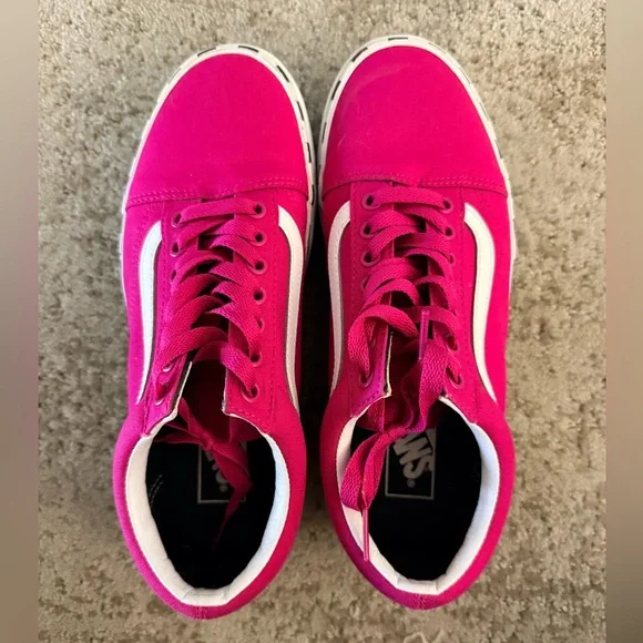 VANS OLD SKOOL STACKED LOGO STACK, CABARET, SIZE 9 WOMENS - Picture 10 of 15